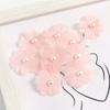 30Pcs Faux Pearl Flower DIY Wedding Dress Bridal Clothes Hair Accessories Decoration Artificial Flower Fabric Applique Patchwork Craft Supplies