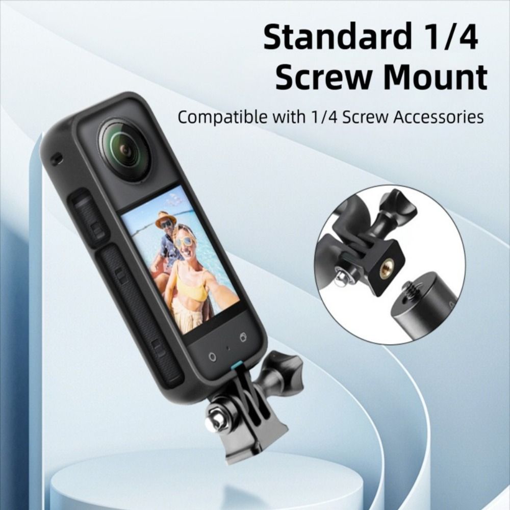 Open Side Design Sports Camera Frame PC Material Cover for Insta360 X4 X5 Travel Vlogging