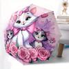 1pc Marie Cat Automatic Opening and Closing Umbrella - Small Umbrella Suitable for Various Occasions, Portable 3-Fold Small Umbrella for Men