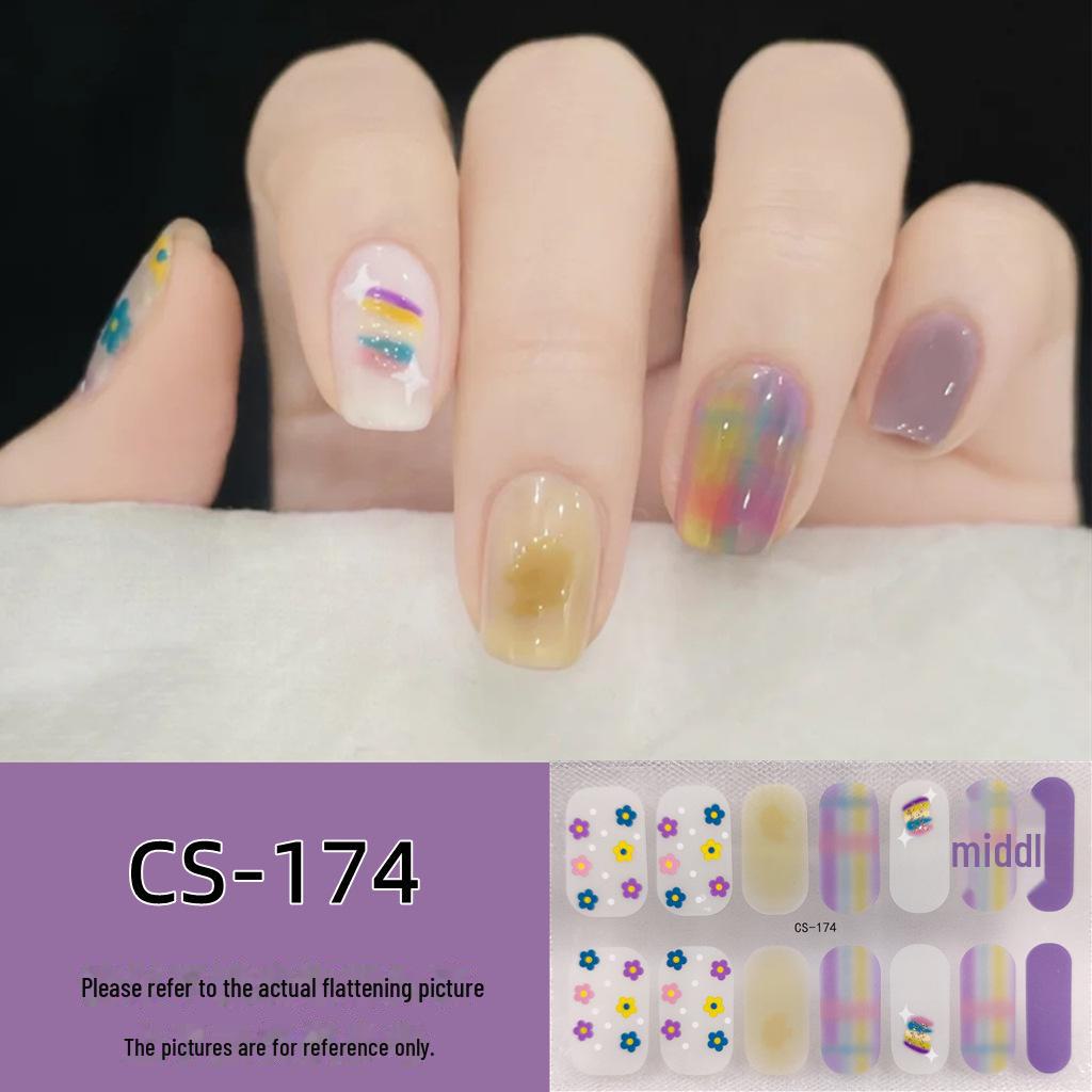 Водостойкие долговечные 3D-гелевые наклейки для ногтей без запекания — съемные и носимые дизайны для всех ногтей для женщин