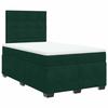 Maison Exclusive - Sommier à lattes de lit avec matelas vert foncé 120x190 cm