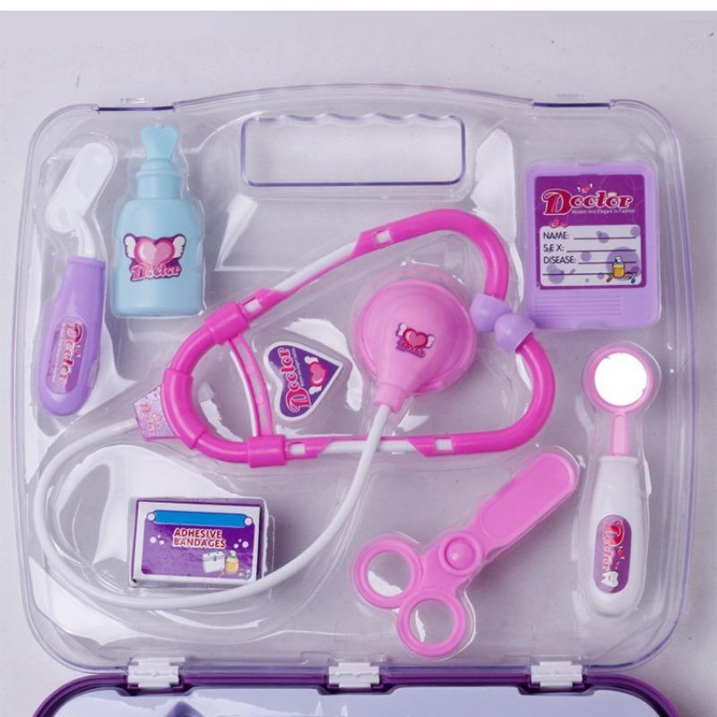 Детский симулятор медицинских инструментов, многокомпонентный портативный медицинский набор, игровой домик, игрушки для врачей