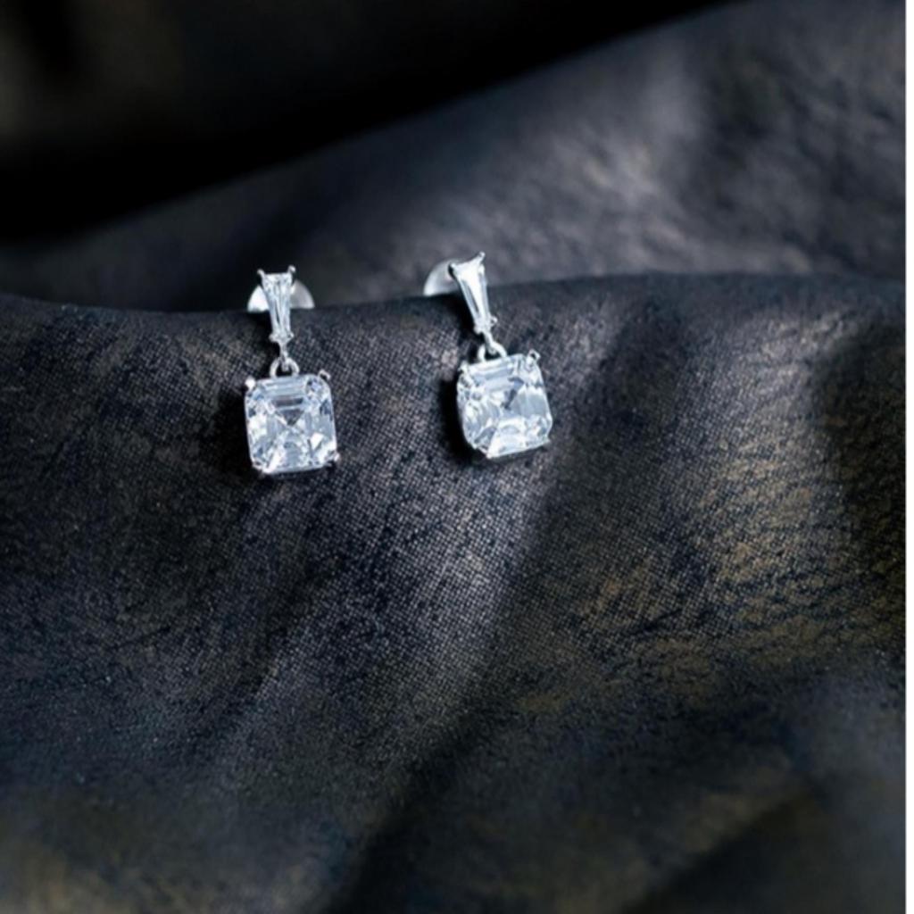 [Стиль ZEROBASEONE] Серьги Trion Square / Серебро 925 пробы