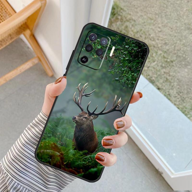 Deer Case For Oppo A18 A78 A98 A38 A58 A60 A80 A40 A96 A76 A16 A94 A74 A54 A15 A17 A57 A77 A5 Pro