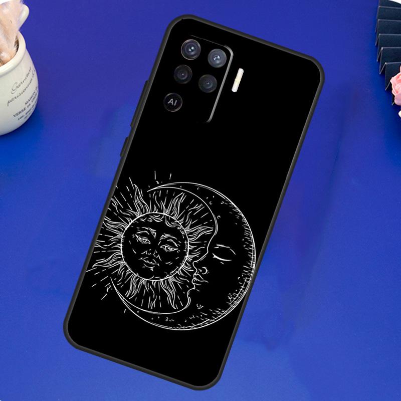 Чехол Sun Moons Star Signs Astrological Celestial для OPPO A5S A1K A15 A52 A72 A54 A74 A94 A91 A5 A9 A31 A53 A53S 2020, задняя крышка