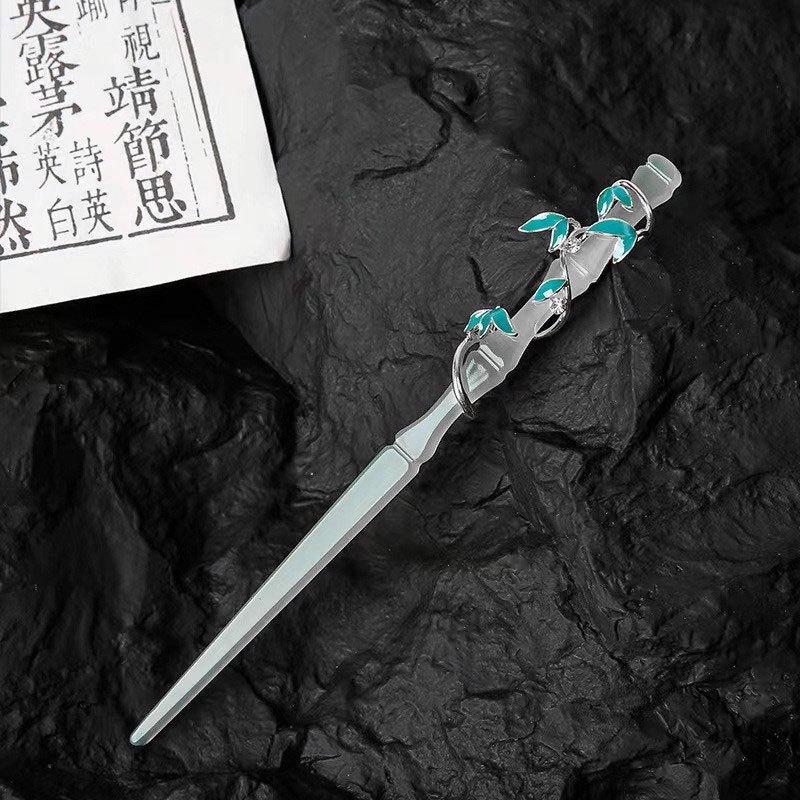 Заколка для волос в виде кисточки лотоса, инкрустированная бриллиантами: Элегантный китайский стиль с жемчужным цветком и замком мира, идеально подходит для женщин.