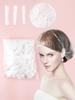 Disposable PE Shower Cap Extra Large Thick Waterproof Bath Caps for Hair Dye, Spa, Travel