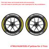 MILFHUNTERS 3D Tire Letter Stickers PVC Waterproof Funny Racing Wheel Decals for Car Styling Accessories