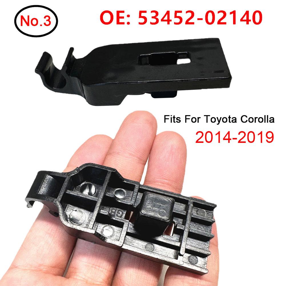 Car Hood Support Prop Rod Clips Grommet Bonnet Stay Clamp Support Buckle 53452-02090 Fits For Toyota Corolla 4-Door 2009-2013