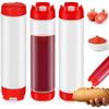 3 Pcs 16 Oz Sauces Squeeze Bottles for Ketchup Salad Sauce Oil Sour Cream
