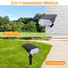 Solar 1PC Spot Light 20LED Outdoor Garden Solar Landscape Spotlights IP65 Waterproof 2 Mode Wall Light Door Backyard Garage