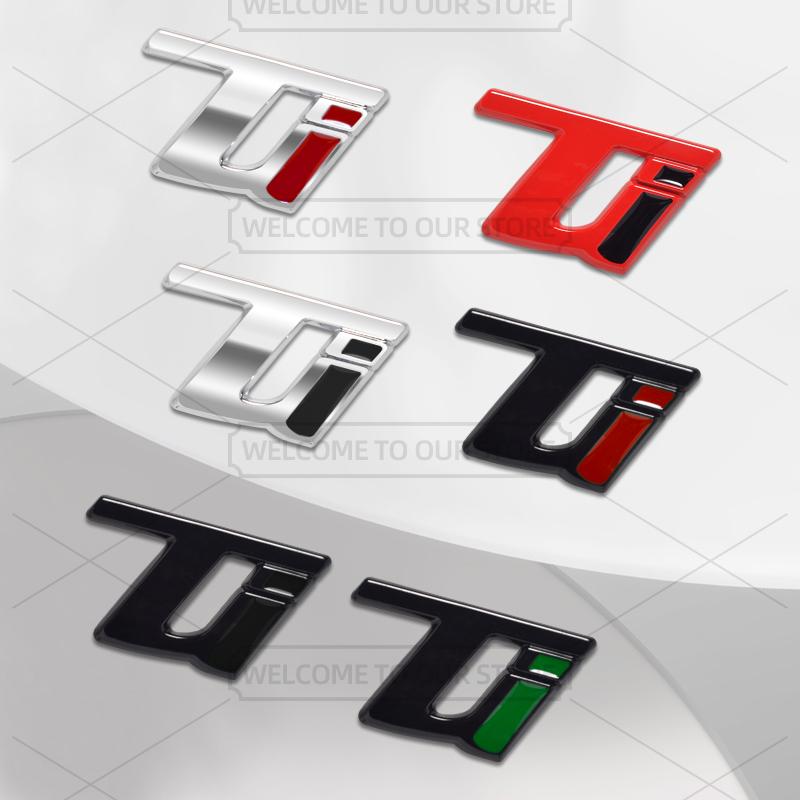 Car 3D Q2 Q4 TI Body Emblem Badge Decals Auto Tail Sticker