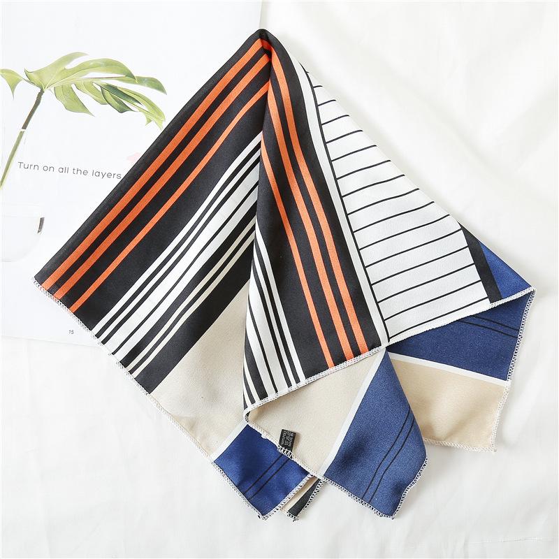 50 * 50 см шелковые шарфы весна и осень универсальное украшение профессиональные маленькие квадратные шарфы защита шеи связывающая сумка