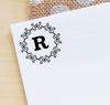 Printtoo Alphabet R Monogram Octagon Celtic Swirl Frame Self Inking Rubber Stamp Office
