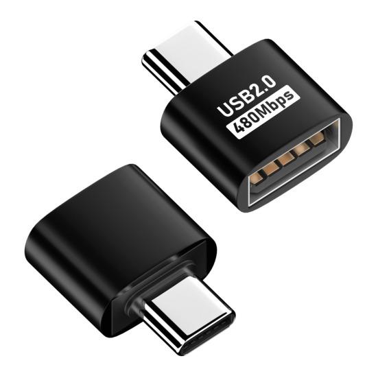 Адаптер для телефона Type-C на USB-A 2.0 480 Мбит/с Высокоскоростная передача данных Многофункциональный зарядный адаптер