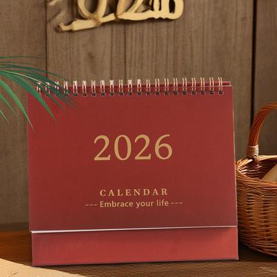 Календарь ежемесячного планирования на 2026 год, 12-месячный бумажный настольный календарь, креативный праздничный, на день рождения, для офиса, школы, расписание, календари