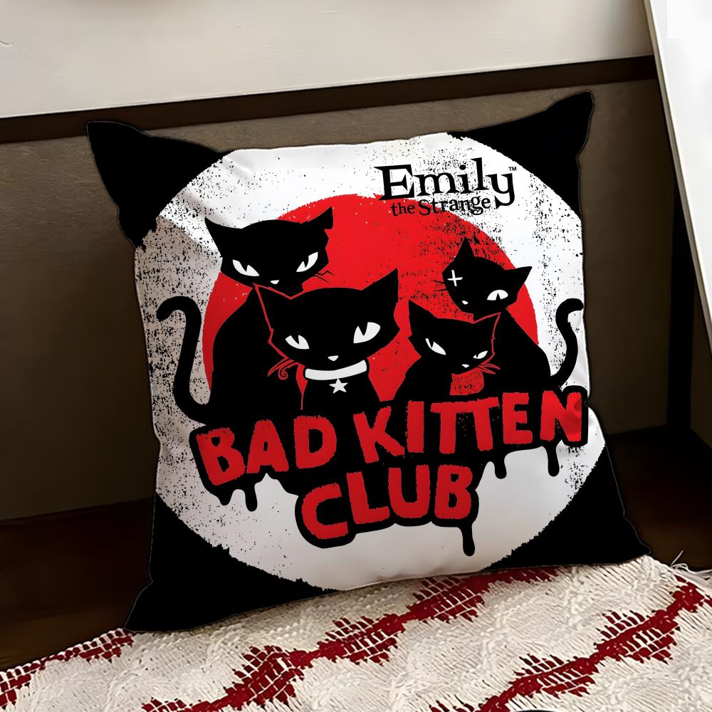 Anime EEmily the Cool Strang Cushion Cover Reversible Soft Durable Pillow Cover Home Car MultiScene Use for Daily Comfort