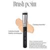 PICCASSO FB22 Base Master Foundation Brush — Korean Professional Rounded Bristle Brush for Flawless Pore-Filling Foundation Coverage