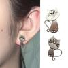 Charming Retro Kitten Ear Studs Playful Cat Earrings Ear Studs Adornment for Unique Personal Style Enhancement
