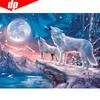 Diamond Painting Animal Wolf Night Rhinestone Mosaic Diamond Embroidery