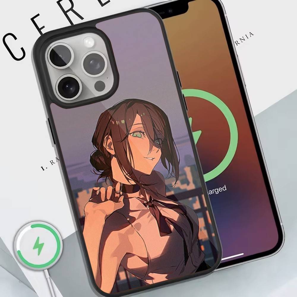 Чехол для телефона R-Reze Denji из фильма Для iPhone 17,16,15,14,13,12,11,Pro,Max,Plus,Mini,SE4,E Магнитный Magsafe Беспроводная зарядка