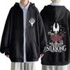 Game Hollow Knight Double Sided Print Zipper Hoodie Unisex Women Fashion Casual Zip Up Jacket Coat Male Vintage Oversized Hoodies