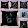 Звездный Корабль T-Trek Из Фильма Наволочка Лен Органическая Ткань Двусторонний Принт Дышащая Наволочка Диван Домашний Декор Подарок