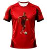 2026 Summer 3D AI Printed Ronaldo No.7 Quick Dry Football 2 Piece Set Unisex Family Fan Sportswear