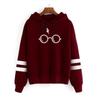 Fashion Casual Hoodies Sweatshirt Women Fleece Warm Hooded Top Glasses Print Hoodie Sweat