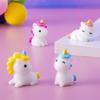 Cute Cartoon Unicorns In Micro-landscapes, Creative Home Desktop Ornaments, Car Decorations, Resin Handicrafts and Small Ornaments