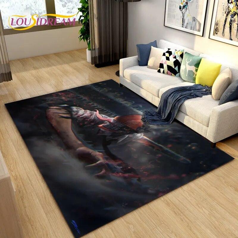 3D Chainsaw Man Anime Denji Cartoon Area Rug, ковер для гостиной, спальни, дивана, коврика, украшения, детский нескользящий напольный коврик
