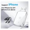 Беспроводной адаптер CarPlay 2025 для iPhone, 2-в-1 Проводной к Беспроводному CarPlay, беспроводной адаптер apple carplay с USB-C/Type-C android auto