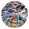 In Stock 50pcs Jdm Retrofit Racing Car Graffiti Stickers Laptop Guitar Luggage Bike Skateboard Waterproof Sticker Decal Kid Toy