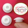 9.5mm Snap-on Hole Plugs Silicone Rubber Sealing Blanking End Caps Pipe Tube Inserts Seal Stopper Black/White