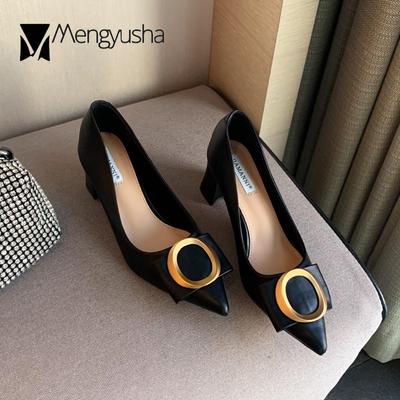 Модные роскошные брендовые туфли на высоком каблуке с металлической пряжкой, женские туфли-лодочки с завязками-бабочками, женские туфли на танкетке, без застежек, джинсы Мэри, свадебные туфли для подружек невесты