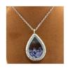 Stones and Minerals. Raw Tanzanite Necklace. Drop Model.