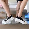 Canvas Plaftform Autumn New Casual Fashion Couple Shoes Women Shoes Lace Up Non-slip Leisure Vulcanized Shoes Zapatos De Mujer