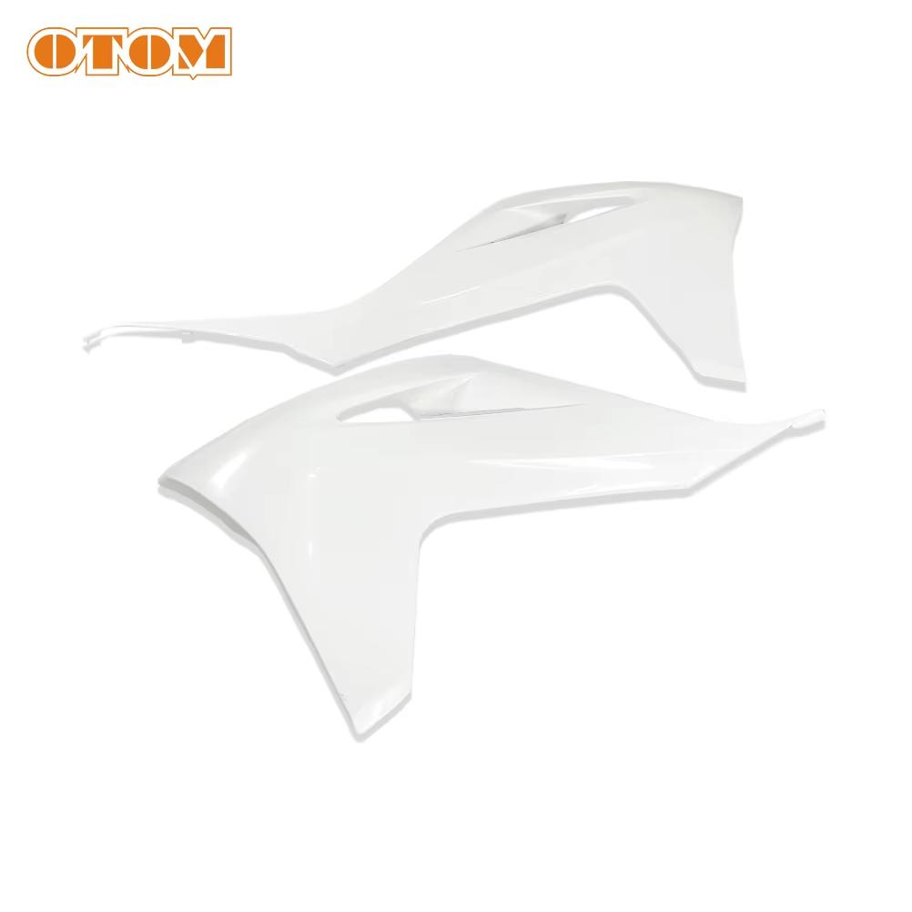 OTOM Motorcycle Front Radiator Shrouds Cover Plastic Oil Side Panel Fuel Tank Guard For GASGAS EC EX MC MCF 125 250 300 450 Part