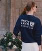 SPORTY&RICH Promo Crewneck Unisex - Navy R265Auw019