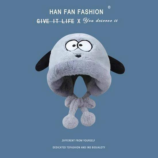 Уютная плюшевая шапка Lei Feng с ушками медведя: Утолщенная зимняя защитная шапка для ушей для женщин