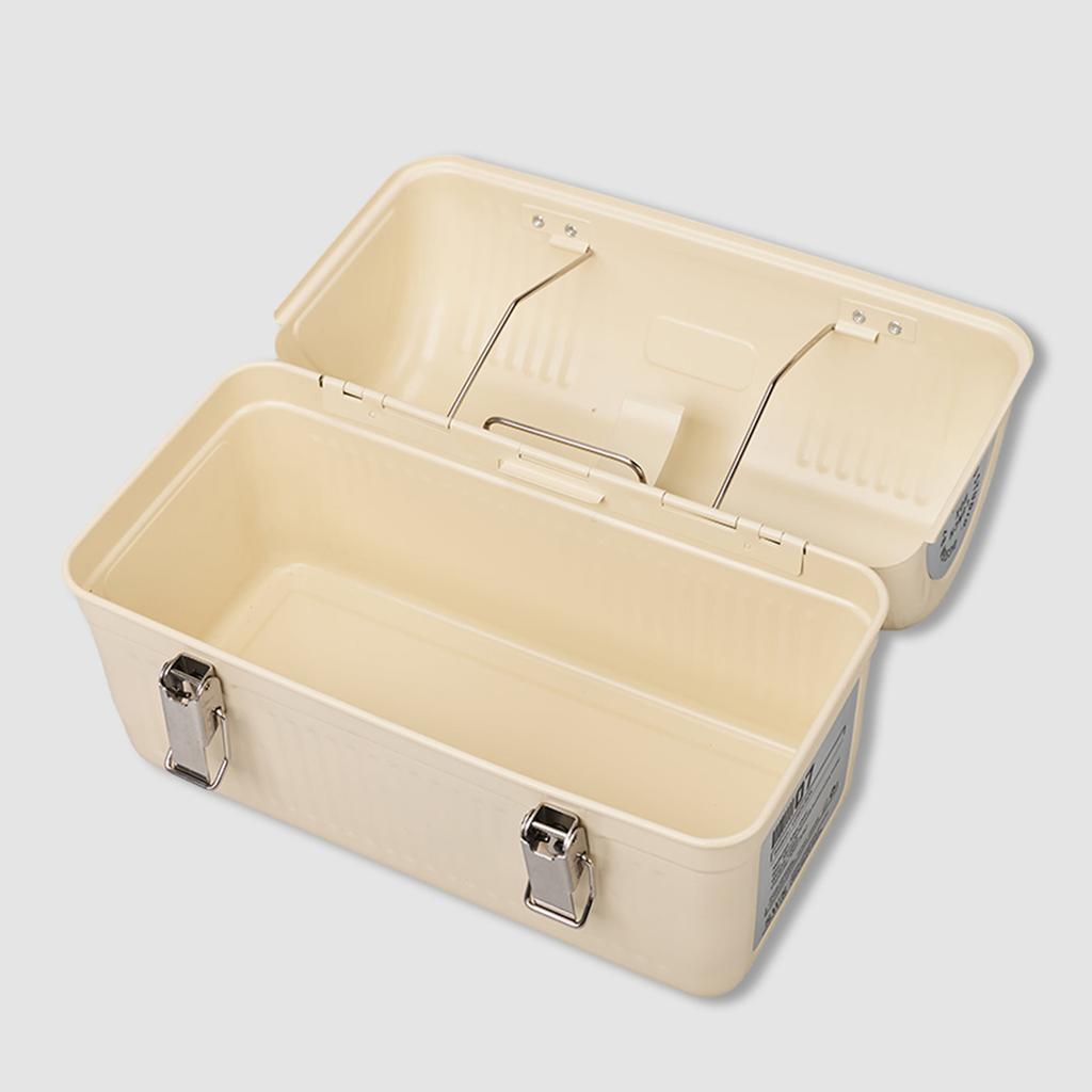 Коробка для пикника с ручкой и защелкой Ретро металлические контейнеры 9,5 л Коробки для хранения Хранит еду Напитки Бутылку для воды