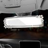 Bling Car Interior Зеркало заднего вида с маленьким цветком Авто HD Зеркало заднего вида Авто Алмазный стиль Автомобильные аксессуары для женщин