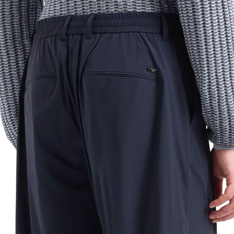 EMPORIO ARMANI Stretch Nylon Trousers With An Elasticated Back EM001145-AF13772-UB118