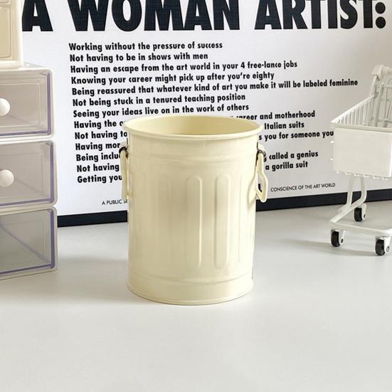 Cartoon Pen Holder Metal Storage Organizer for Pens Pencils Erasers Crayons Markers Large Capacity Desktop Pen Stand for Office School