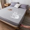 99% Waterproof Bed Sheet Ultra-Soft Elastic Smooth Hypoallergenic Mattress Protector Cover 2023 NEW Solid Color Fitted Bedspread No Pillowcase