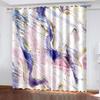 Дешевые Custome абстрактное искусство красочные линии 3D печать оконные шторы для гостиной кухни домашний декор шторы 2 панели