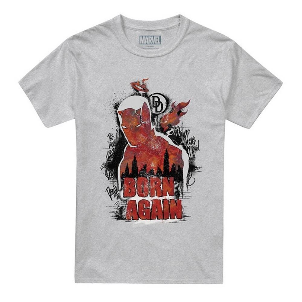 Daredevil Unisex Adult Born Again Graffiti Heather T-Shirt