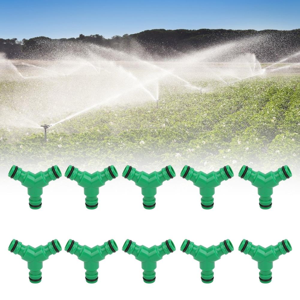 10PCS 3 Way Coupling Water Hose Fitting Y Connector Adapter Coupler for Garden Irrigation
