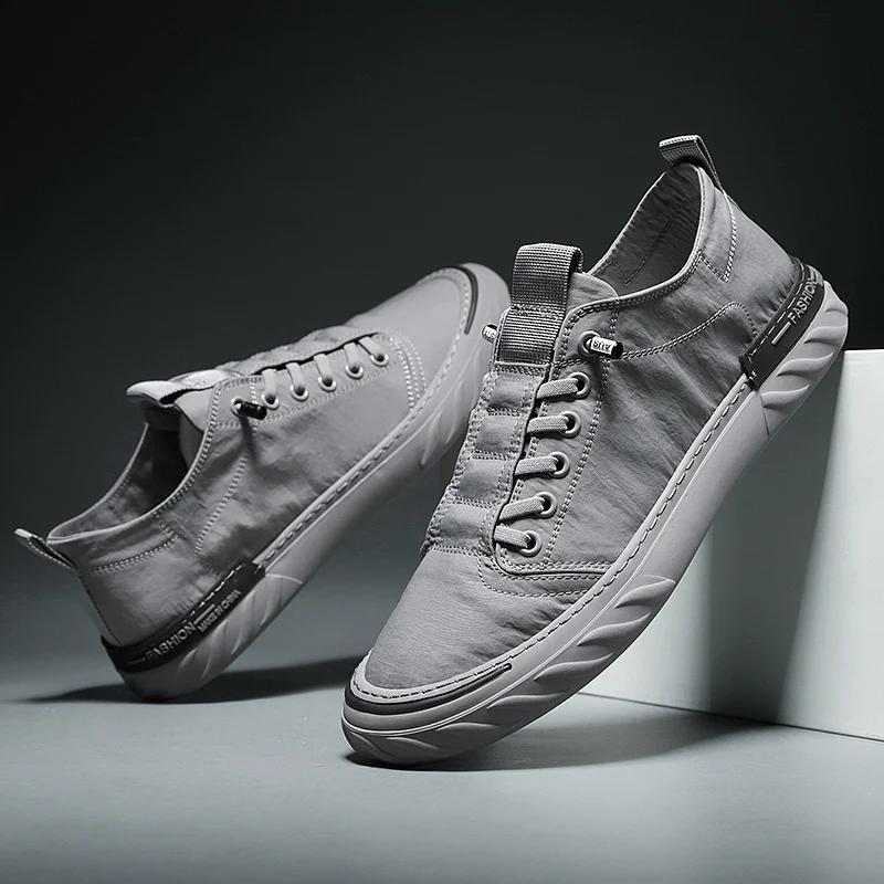 2024 Новая повседневная обувь Мужские кроссовки Уличные парусиновые туфли для ходьбы Лоферы Удобная мужская обувь tenis hombres