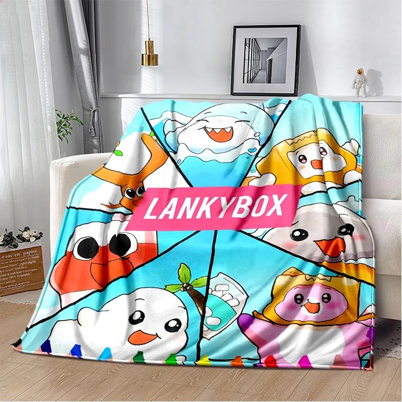 Новый Стиль Lankybox Boxy Foxy Rocky Мультяшное Одеяло, Мягкое Пледовое Одеяло для Дома Спальни Кровати Дивана Путешествий Пикника Покрывало Ребенок